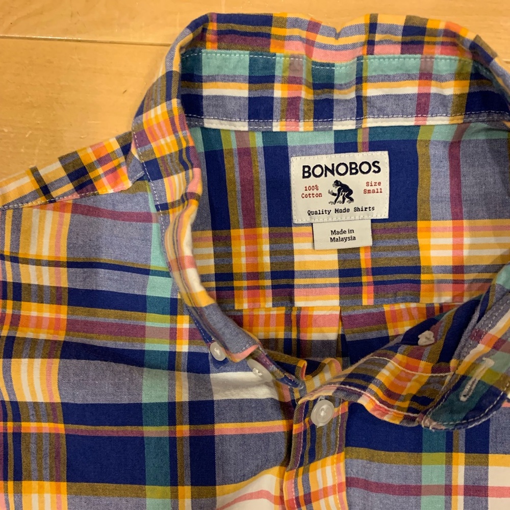 Bonobos Multi-Color Check Button Down - image 4